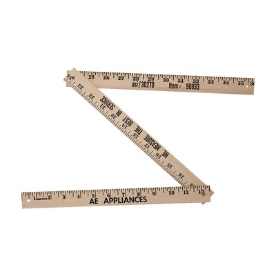 Natural Finish Folding Yardstick