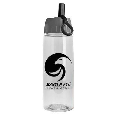 Garyline® Flair Tritan® Bottle with Ring-Straw Lid - 26 oz.