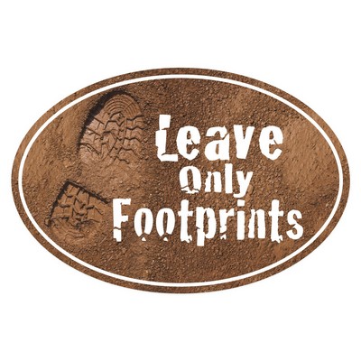 Oval Sticker | 4" x 6" | White Vinyl | Permanent Adh Back | Digital