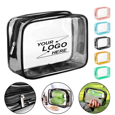 Clear TSA Approved Travel Toiletry Bag for Carry-On