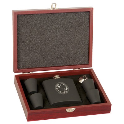 Black Flask Set