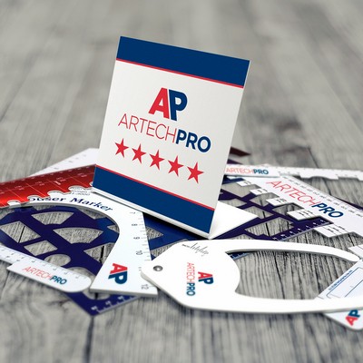 .060 White Matte Styrene Plastic (24.1 to 36 sq/in) Full Color, Custom Shape