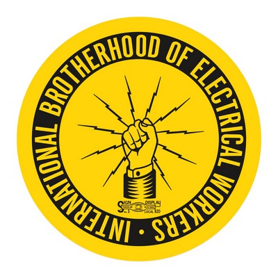 Hard Hat Sticker | Circle | 2" dia. | Yellow Vinyl