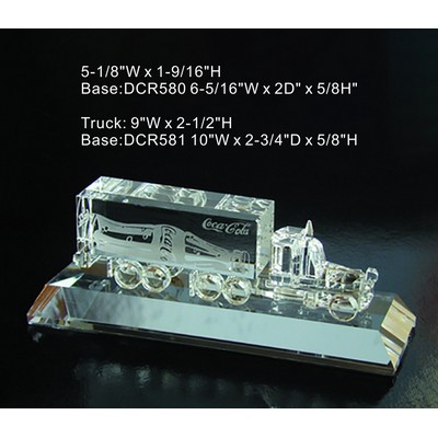 Truck optical crystal award Trophy