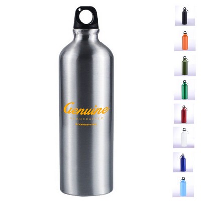 22 oz Eco-Friendly Aluminum Water Bottle with Carabiner