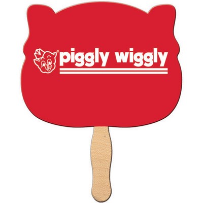 Animal Head Hand Fan
