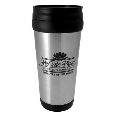 14 Oz. Steel w/Plastic Lining Travel Tumbler - - TEMPORARILY UNAVAILABLE