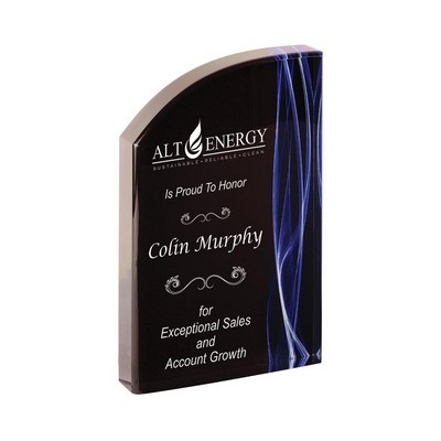8" Blue Wave Velvet Acrylic Award