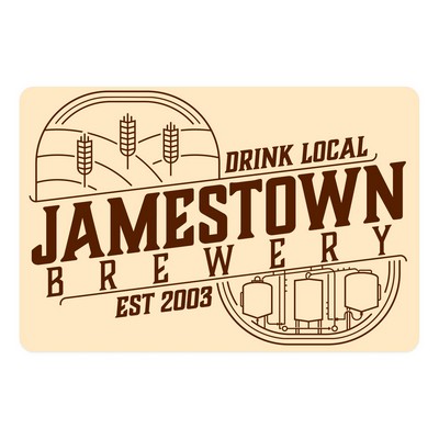 Truck Signs | Rectangle | Round Corners | 16 1/4" x 24 1/2" | White Vinyl