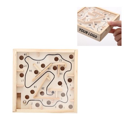 Wooden Maze Puzzle 4.5 x 4.5"
