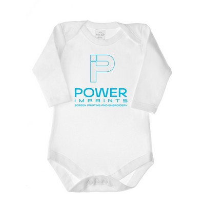 White Long Sleeve Infant Creeper