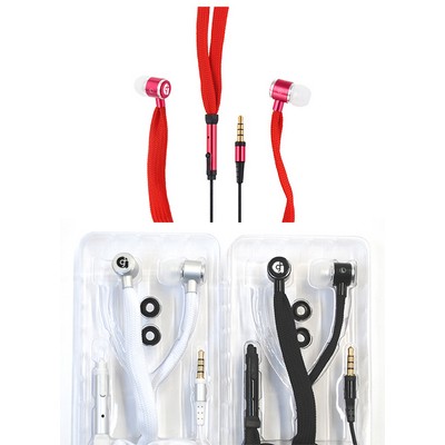 Shoelace Earbuds w/ Microphone