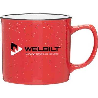 12 oz Cambria Ceramic Mug (Red)