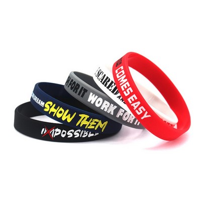 Custom Debossed Silicone Bracelet