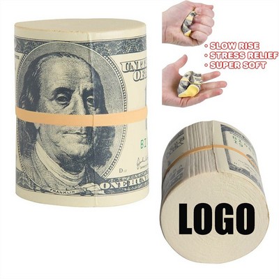 Slow Rise Money Wad Squeezie Stress Reliever