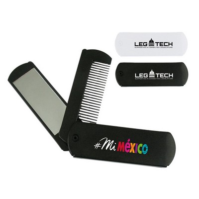 Hair Comb With Mirror