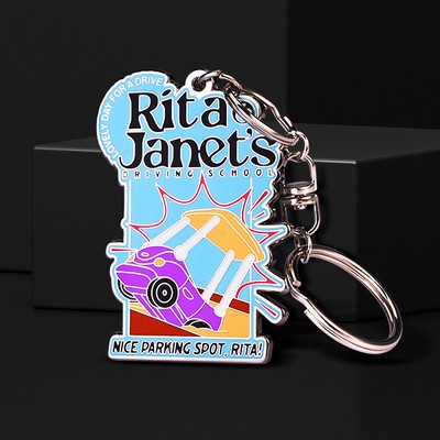 1.25" Hard Enamel Keychain