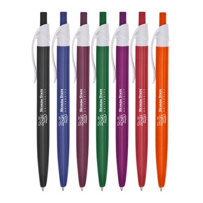 Union Printed - Curve Color Barrel Click Pen