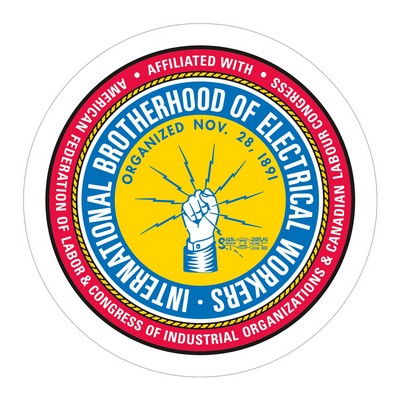 Circle Sticker | 1" dia. | White Vinyl | Permanent Adh Back | Digital