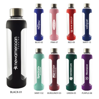 20 Oz. Fusion Glass Water Bottle