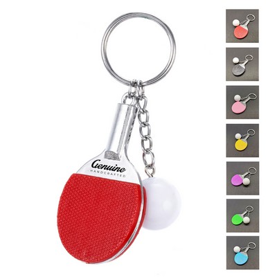 Table Tennis Ball Keychain