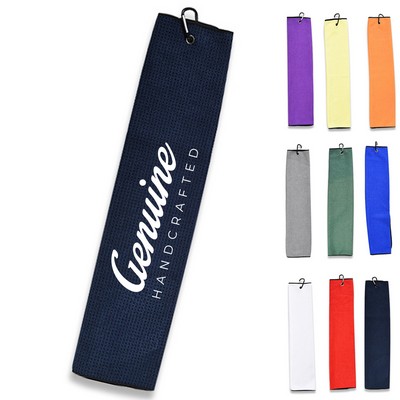 Waffle-Knit Golf Towel