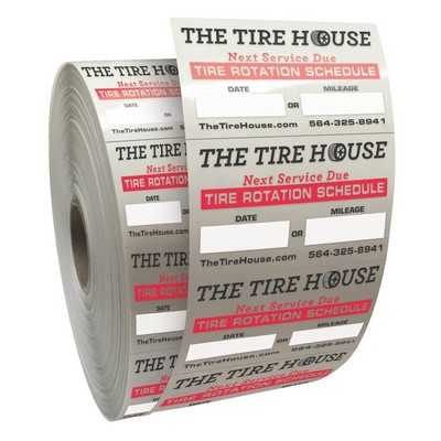 Static Service Stickers | Rectangle | 1 1/2" x 2 1/4"