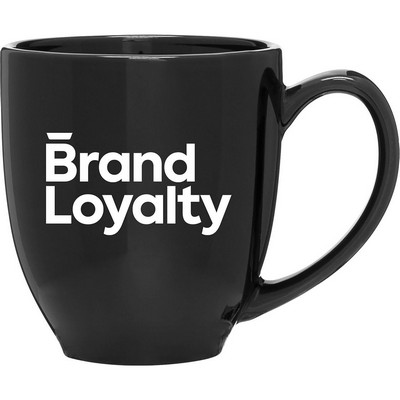 15 oz Bistro Ceramic Mug (Black)