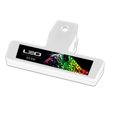 4" Chip Bag Clip With Digital Imprint