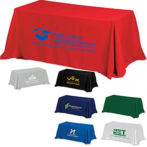 "Zenyatta 6" 4-Sided Throw Style Table Cover Throw (One Color Print)