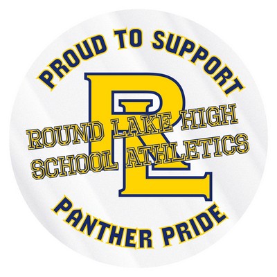 Inside Window Removable Decal | Circle | 3" dia. | Clear Polyester