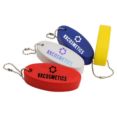Oval Floater Stress Reliever Keychain