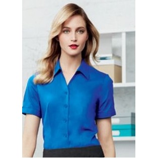 Ladies' Short Sleeve Monaco French Style Cotton Stretch Shirt