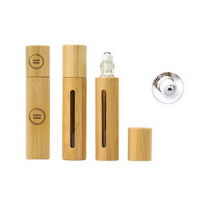 Bamboo Perfume Essential Oil Dispenser Roller Bottle 10 ML.