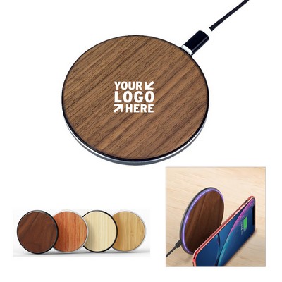 Aluminium Alloy Wood Wireless Charging Pad