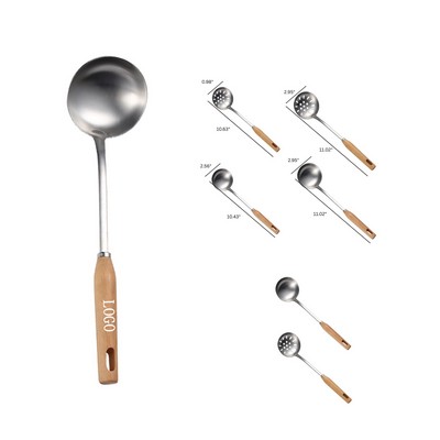 Compact Steel Soup Ladle Set