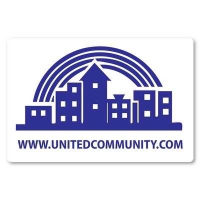 Repositionable Rectangle Cling/Decal (4" x 6")