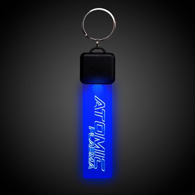 Laser Engraved Blue LED Key Chain