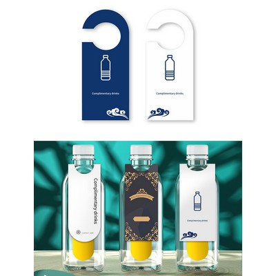 Custom Paper Hotel Mineral Water Bottle Hang Tags