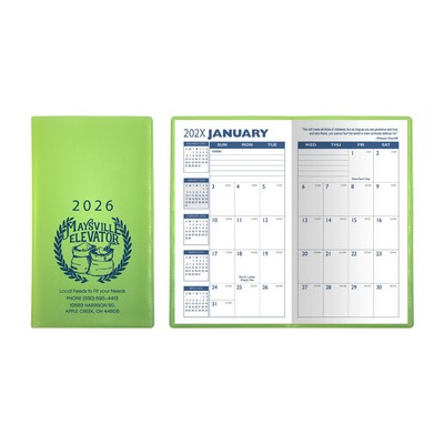 Translucent Vinyl Monthly Pocket Planner