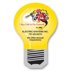 USA Made Premium UV Window Micro-Suction Cling Decal (2"x3") Light Bulb Shape