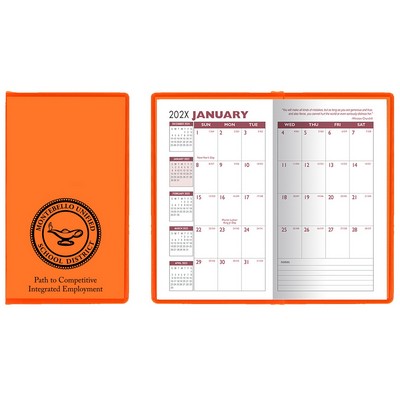 Ultra Vibrant TEK Translucent Vinyl Monthly Pocket Planner