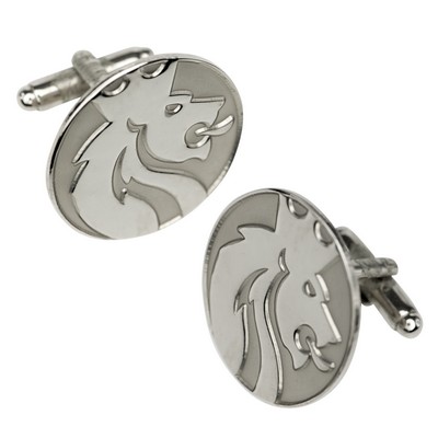 3/4" Cufflinks, Sandblast and Polished