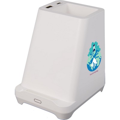 Desk Mate Organizer with Bluetooth Speaker and Charging Hub