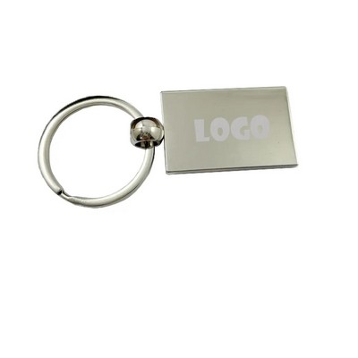 Laser Engraved Metal Keychain