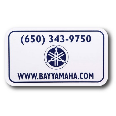 Motorcycle .015 Gauge Plastic Display Plate