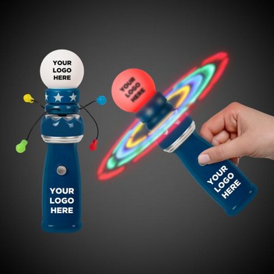 8" Light-Up Galaxy Spinner Wand