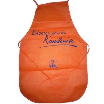 Orange Non Woven Bib Apron