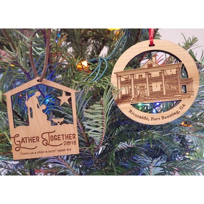 Customizable Hardwood Ornaments