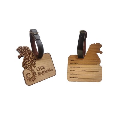 Hardwood Bag or Luggage Tag